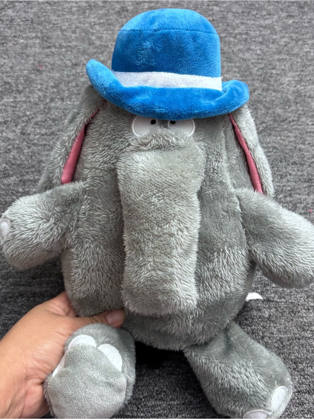 Elephant Plush 13" Sandra Boynton "Blue Hat Green Hat" Kohl's Cares